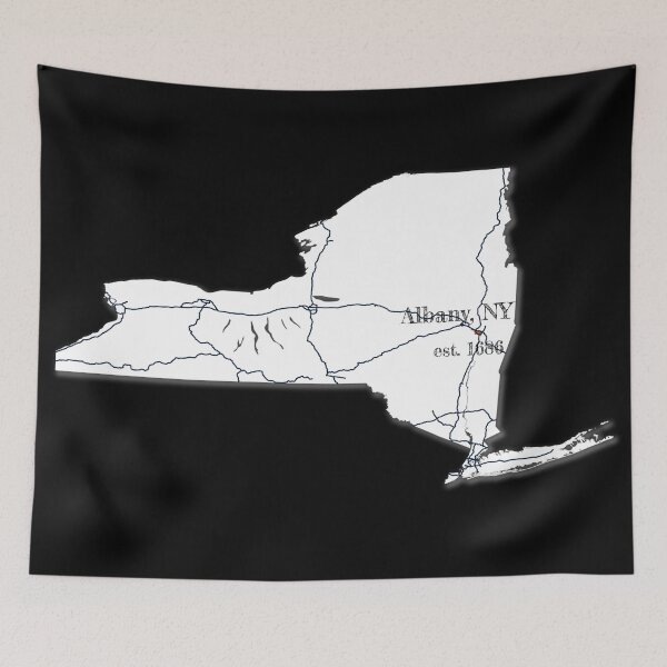 Item preview, Albany, NY [White] designed and sold by PhilbonianDezin.