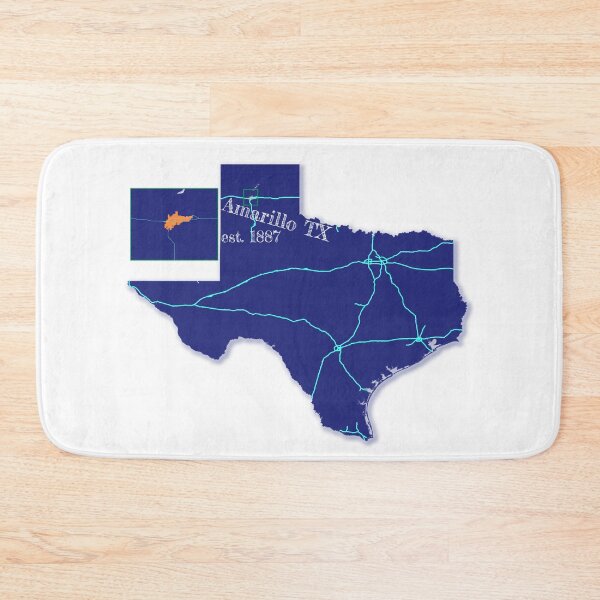 Item preview, Amarillo, TX [Blue] designed and sold by PhilbonianDezin.