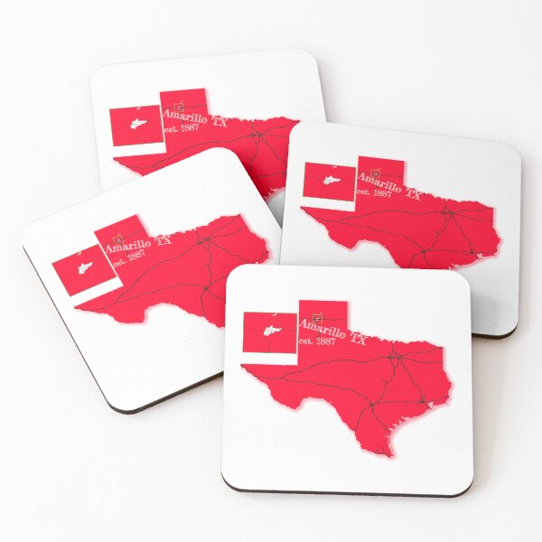 Item preview, Amarillo, TX [Red] designed and sold by PhilbonianDezin.