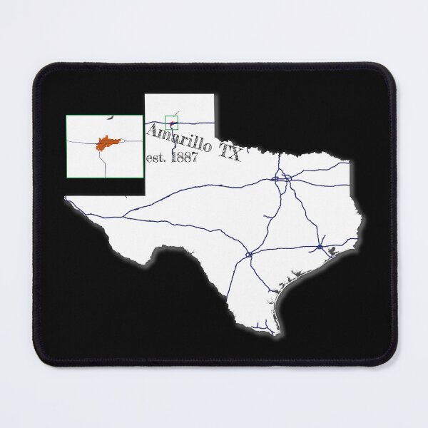 Item preview, Amarillo, TX [White] designed and sold by PhilbonianDezin.