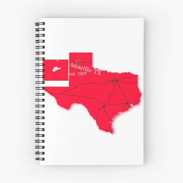 Item preview, Amarillo, TX [Red] designed and sold by PhilbonianDezin.