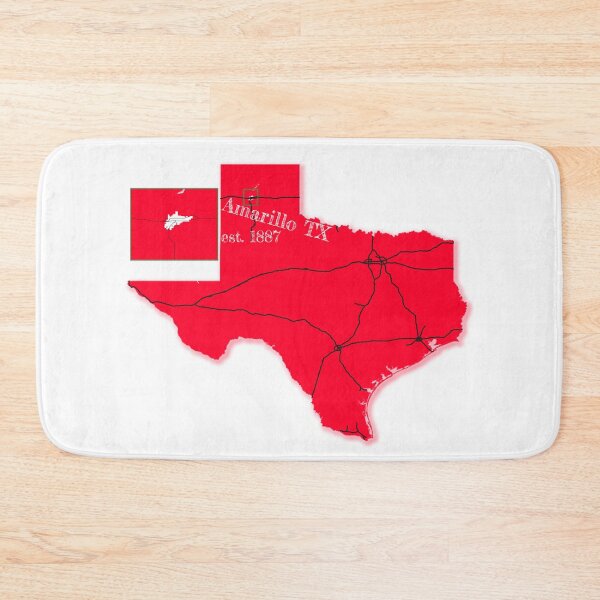 Item preview, Amarillo, TX [Red] designed and sold by PhilbonianDezin.