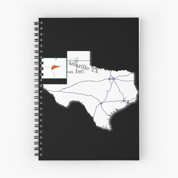 Item preview, Amarillo, TX [White] designed and sold by PhilbonianDezin.