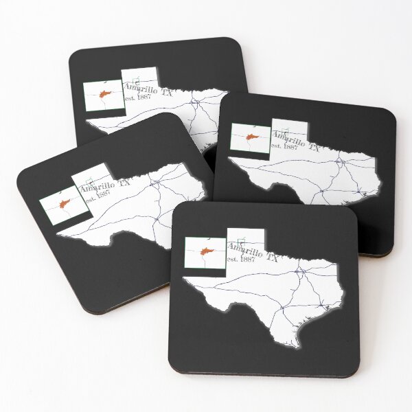Item preview, Amarillo, TX [White] designed and sold by PhilbonianDezin.