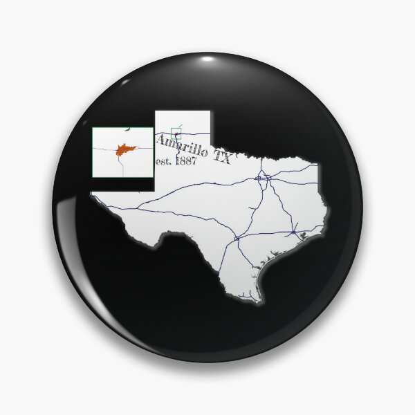 Item preview, Amarillo, TX [White] designed and sold by PhilbonianDezin.