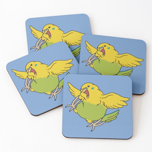 Item preview, Happy dancing yellow budgie bird designed and sold by tayaan.