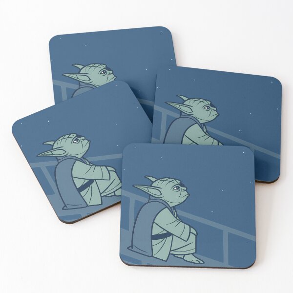 Item preview, Reflective Yoda Under Starry Sky designed and sold by ART ATTACK ZONE.