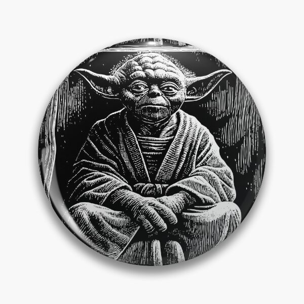 Item preview,  Wise Yoda in Monochromatic Style designed and sold by ART ATTACK ZONE.