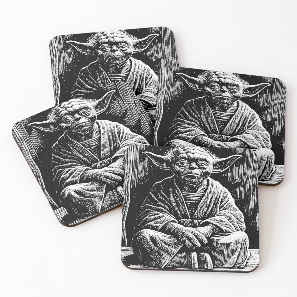 Item preview,  Wise Yoda in Monochromatic Style designed and sold by ART ATTACK ZONE.