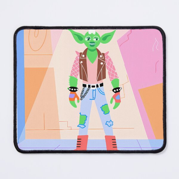 Item preview, Punk Yoda in Vibrant Urban Scene designed and sold by ART ATTACK ZONE.