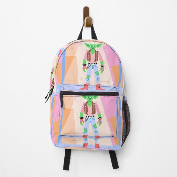Item preview, Punk Yoda in Vibrant Urban Scene designed and sold by ART ATTACK ZONE.