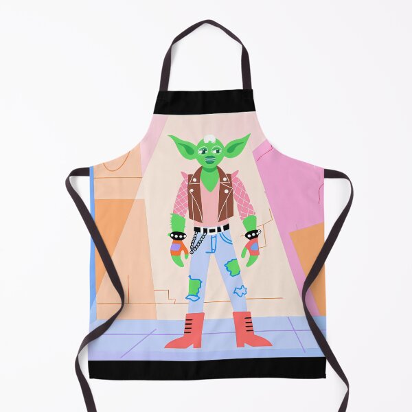 Item preview, Punk Yoda in Vibrant Urban Scene designed and sold by ART ATTACK ZONE.