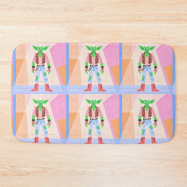 Item preview, Punk Yoda in Vibrant Urban Scene designed and sold by ART ATTACK ZONE.