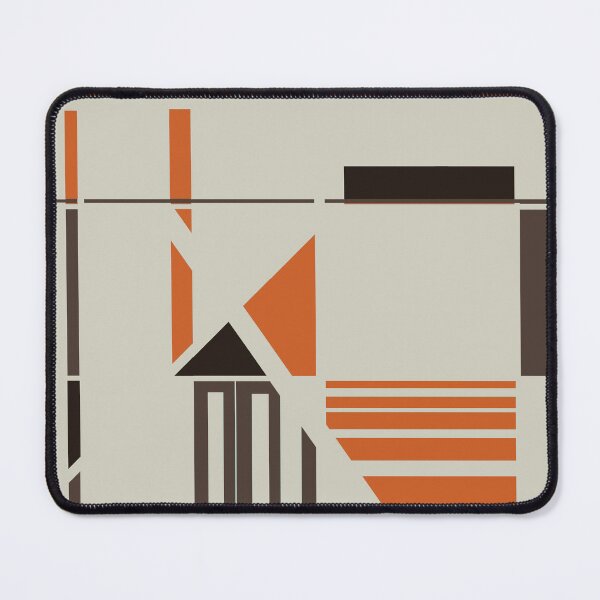Item preview, Rust Dark Brown Warm Gray Abstract Geometric Labyrinth designed and sold by ElasticPixels.