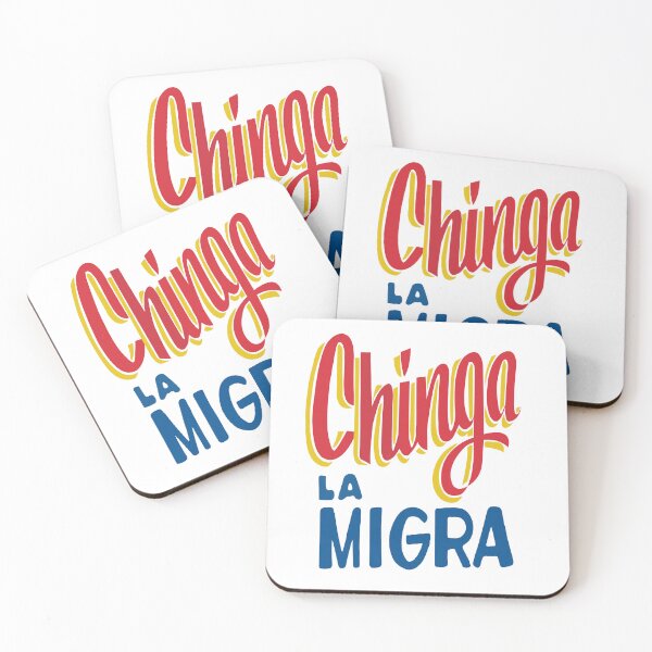 Item preview, Chinga la migra hand-writing banner lettering designed and sold by T-Mex.
