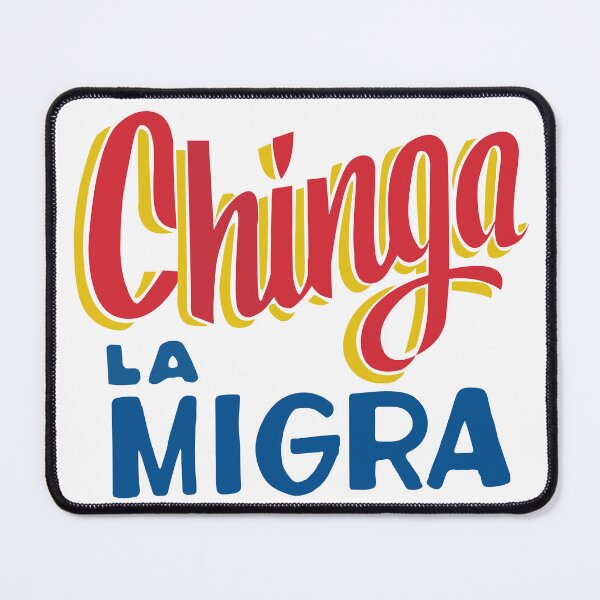 Item preview, Chinga la migra hand-writing banner lettering designed and sold by T-Mex.