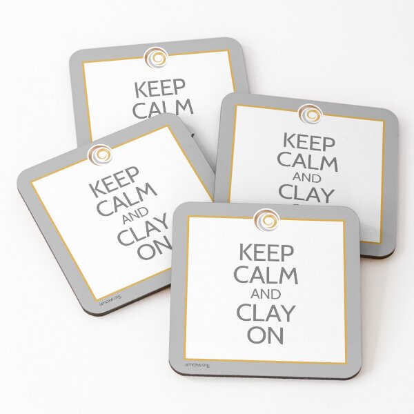 Item preview, Keep Calm and Clay On – Funny Metal Clay Artist Design designed and sold by AMCAW.