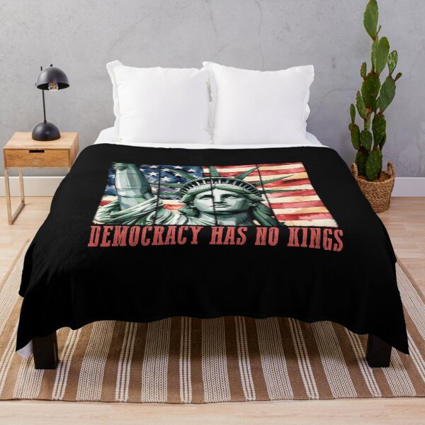 Item preview, Vintage Democracy Has No King, Rejecting Kings Since 1776, America, Statue Of Liberty designed and sold by vintagearttee.