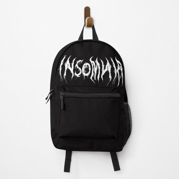 Item preview, Black metal style logo, white insomnia designed and sold by Alex Moon store.