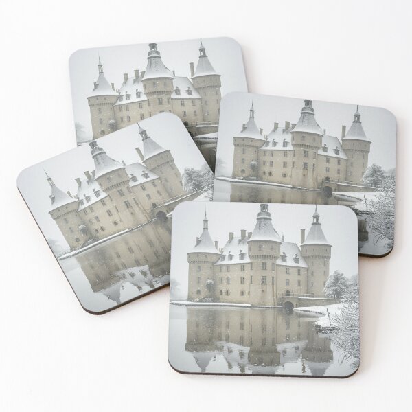 Item preview, Majestic Castle Reflected in Snowy Landscape designed and sold by AnimalAirtistry.
