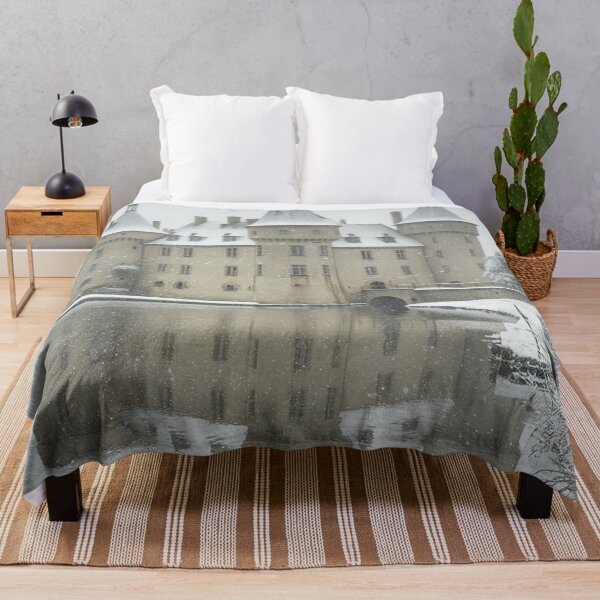 Item preview, Majestic Castle Reflected in Snowy Landscape designed and sold by AnimalAirtistry.