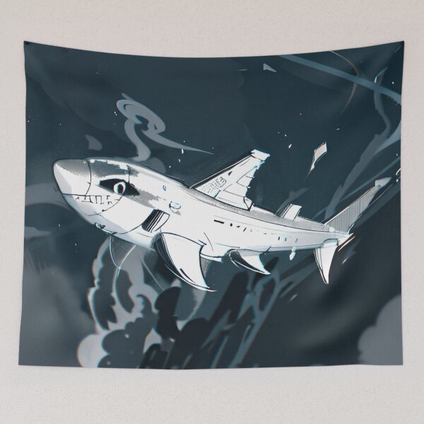 Item preview,  Cartoon shark designed and sold by Glenbobagins.
