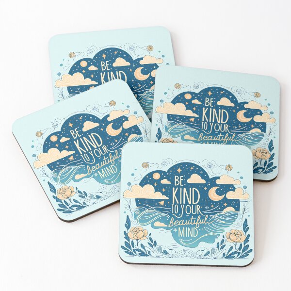 Item preview, Be Kind to Your Beautiful Mind, typography designed and sold by maxmaj.
