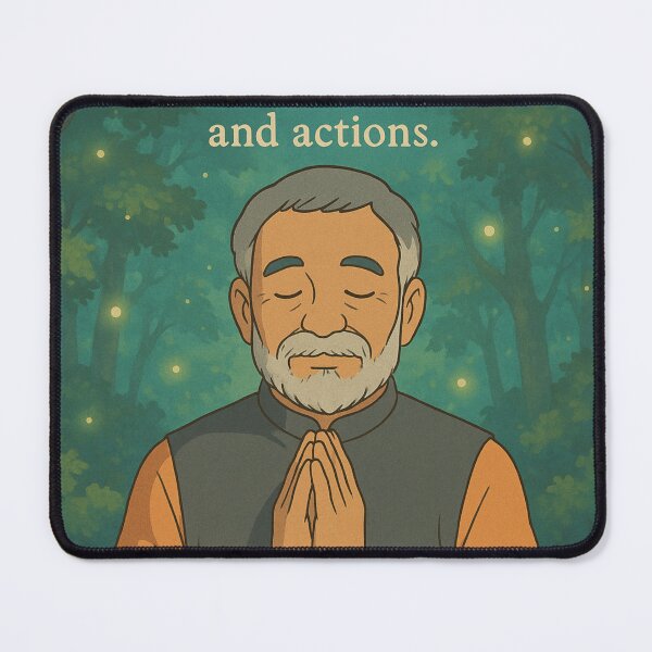 Item preview, Heartfulness in Harmony – Daaji Inspired Ghibli-Style Art designed and sold by shreeradha.