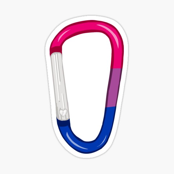 Item preview, Bi Pride Carabiner  designed and sold by finchfaith.