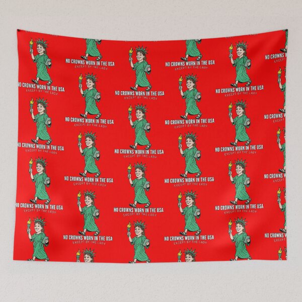 Item preview, No Crowns Worn In The USA Except By The Lady designed and sold by Kate Miller Illustrator.