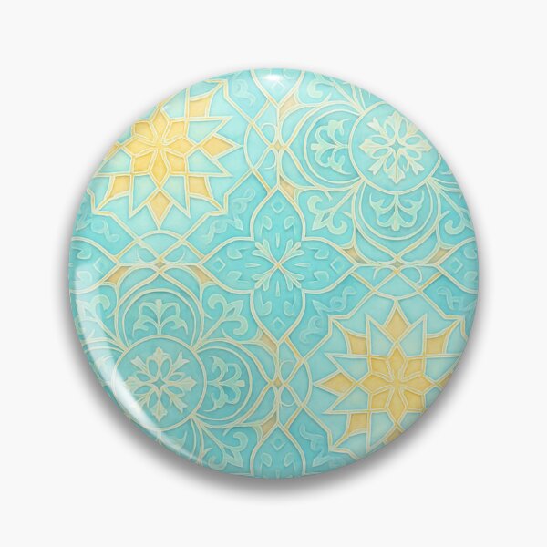 Artikelvorschau, Celestial Tiles – Mediterranes Blau & Gold entworfen und verkauft von SUNAGIMO9999.
