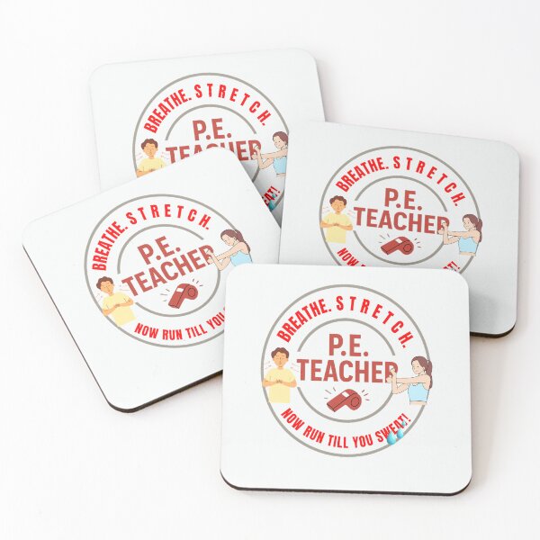 Item preview, P. E. Teacher: Breathe, Stretch, Run! designed and sold by LaPaz361.