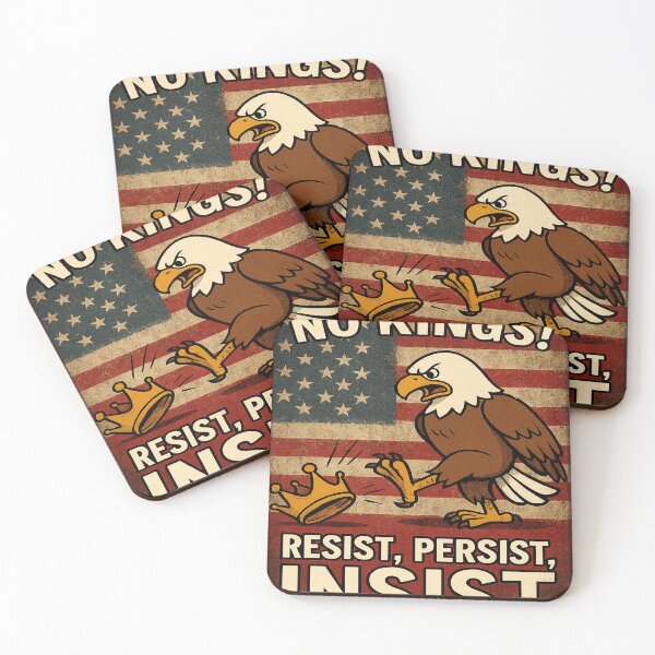 Item preview, No Kings! Resist Persist Insist designed and sold by CoolCrazyQuirky.