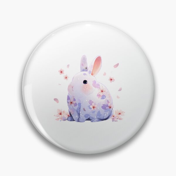Artikelvorschau, Niedlicher Sakura-Hase - Kawaii-Charakter entworfen und verkauft von IssaraStudio.