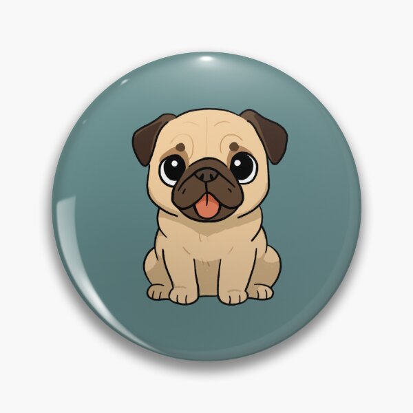 Item preview, Cute Sitting Pug Puppy  designed and sold by CritterArts.