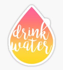 Drink Water Sticker