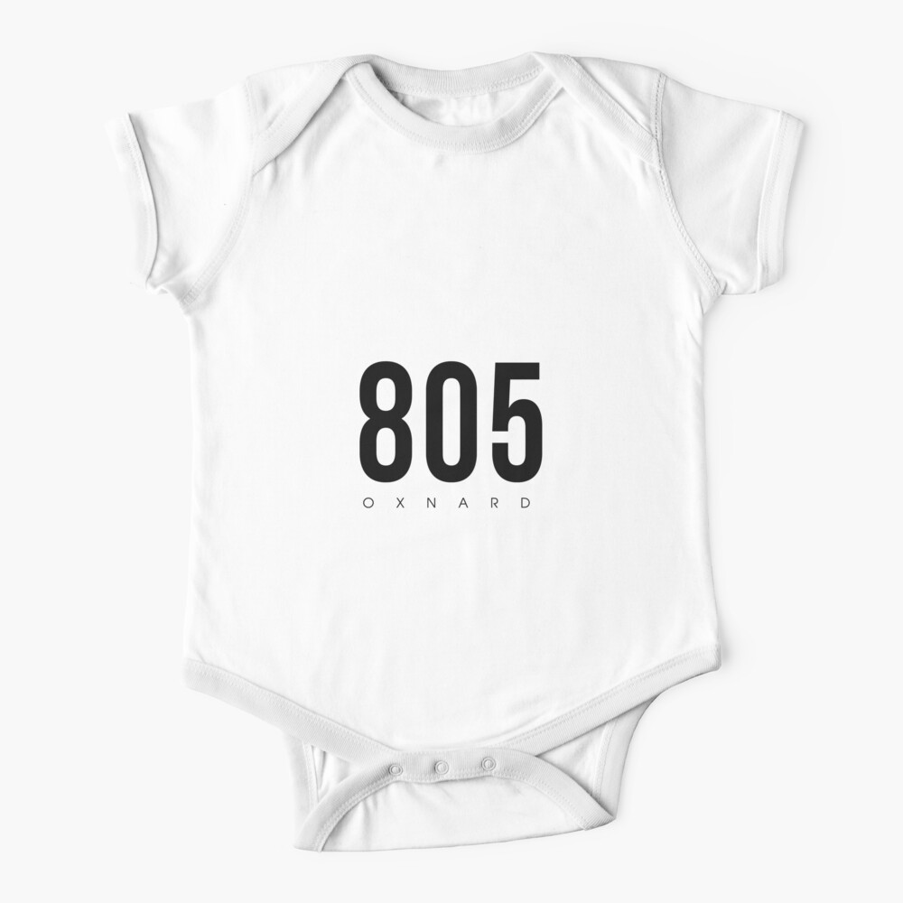 Oxnard Ca 805 Area Code Design Baby One Piece By Cartocreative Redbubble