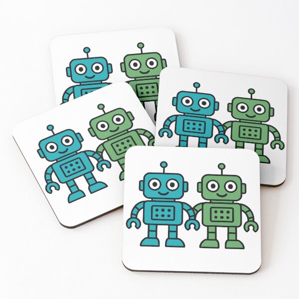 Item preview, Robot couple - Backend + DevOps - Infrastructure Power Couple  designed and sold by PixelEchos.