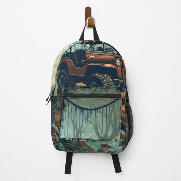 Item preview, Jungle Buggy Adventure – Stylized Vector on Dense Forest Trail designed and sold by ashokreddy343.