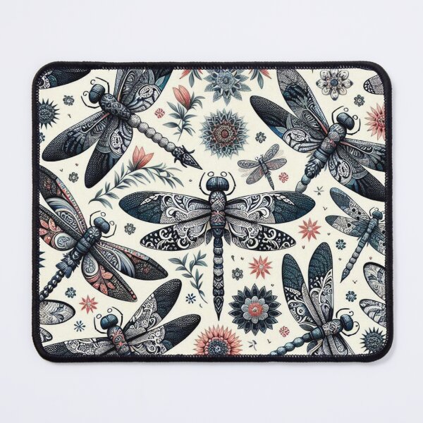 Item preview, Mandala Dragonfly Bloom designed and sold by purplesensation.