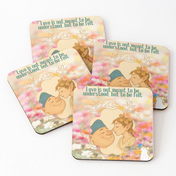 Item preview, Love Is Not Meant to Be Understood – Whimsical Romantic Quote Art designed and sold by Nadia-joy.