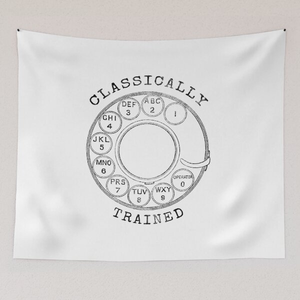 Item preview, Classically Trained Rotary  Phone Dialler Black designed and sold by fullstackphotos.