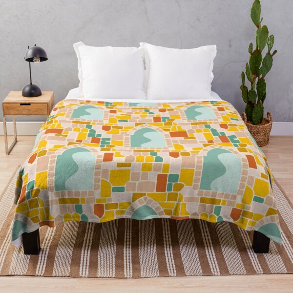 Item preview, Sunny Mosaic, Colorful Arch Window Inspired Tiles, Stone Seamless Pattern designed and sold by Kintsugi99.