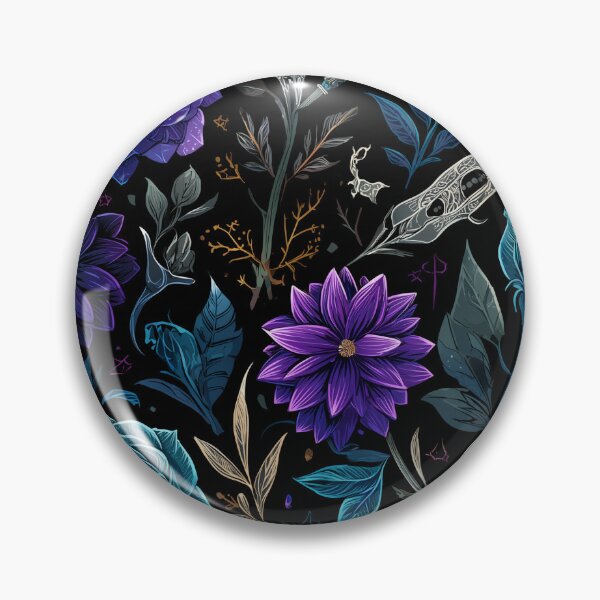 Item preview, Midnight Bloom Whimsigoth Garden Pattern designed and sold by Keith & Sandra Barkevich.