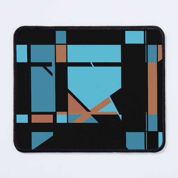 Item preview, Óxido turquesa sobre laberinto geométrico abstracto negro designed and sold by ElasticPixels.