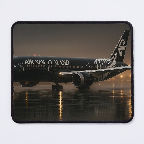 Item preview, Air New Zealand All Blacks 787 at Rainy Auckland designed and sold by Skyframe Aviation.