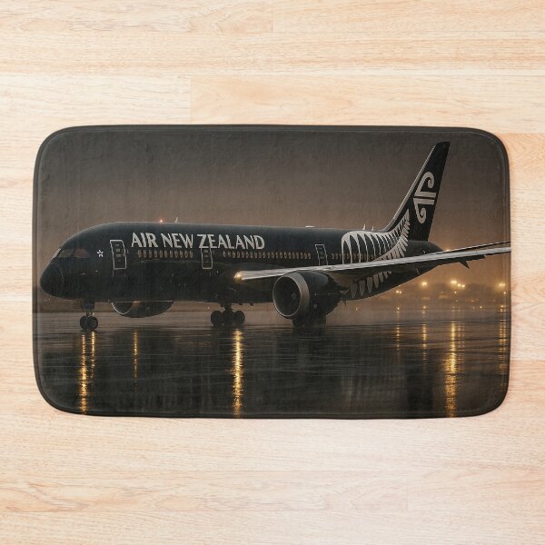 Item preview, Air New Zealand All Blacks 787 at Rainy Auckland designed and sold by Skyframe Aviation.