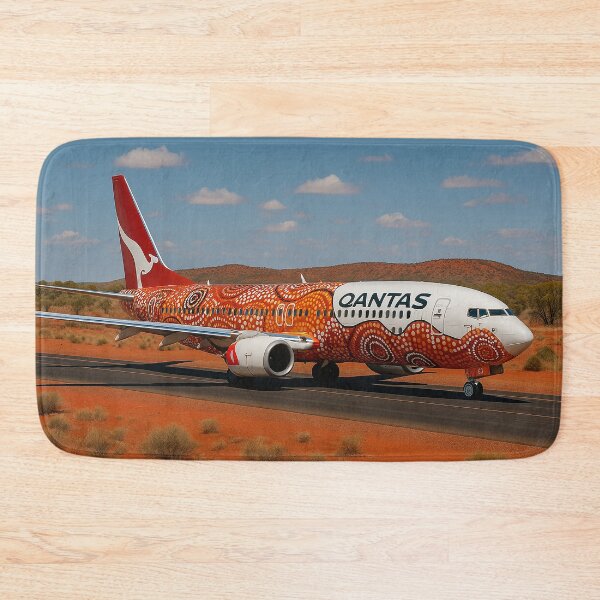 Item preview, Qantas 737 in Yam Dreaming Livery at Alice Springs designed and sold by Skyframe Aviation.