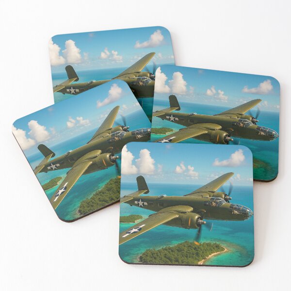 Item preview, B-25 Mitchell Over the Pacific Islands designed and sold by Skyframe Aviation.