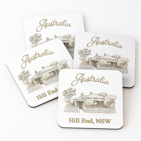Item preview, Australian Landscapes - Hill End, NSW - Hill End Post Office Sketch designed and sold by Michael van der Hoorn.